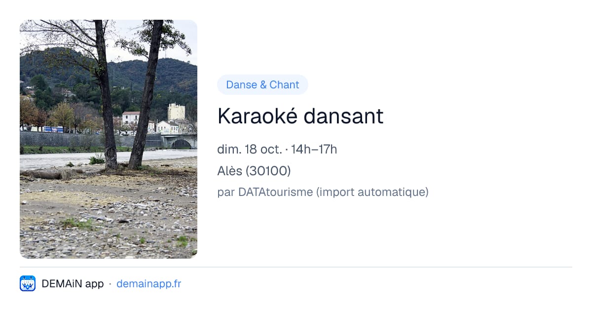 Karaoké dansant — Alès