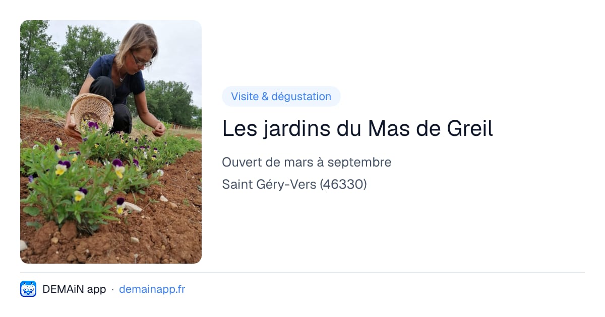 Les jardins du Mas de Greil — Saint Géry-Vers