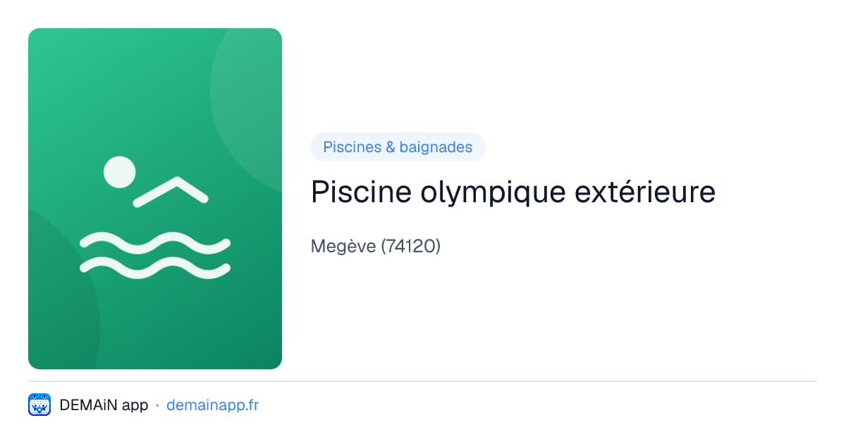 Piscine olympique extérieure — Megève