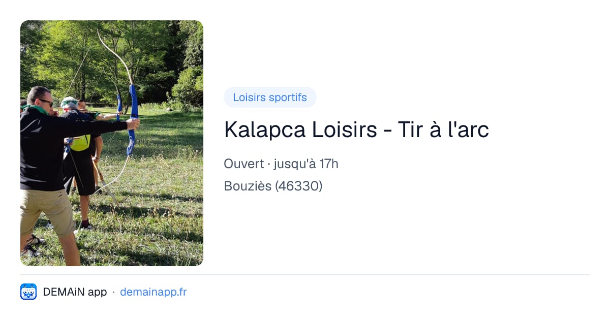 Kalapca Loisirs - Tir à l'arc — Bouziès