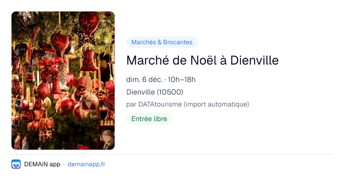 Marché de Noël à Dienville — Dienville