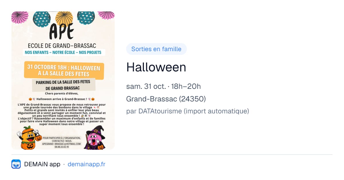 Halloween — Grand-Brassac