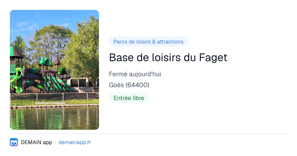 Base de loisirs du Faget — Goès