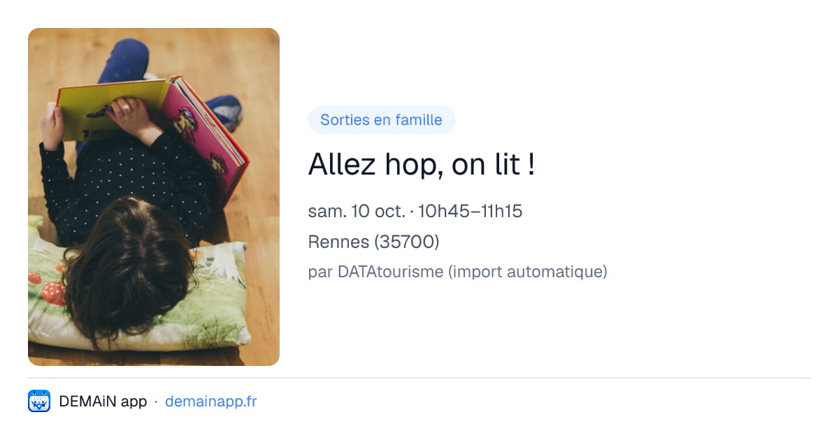 Allez hop, on lit ! — Rennes