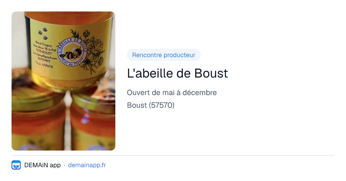 L'abeille de Boust — Boust