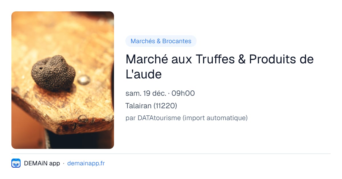 Marché aux Truffes & Produits de L'aude — Talairan