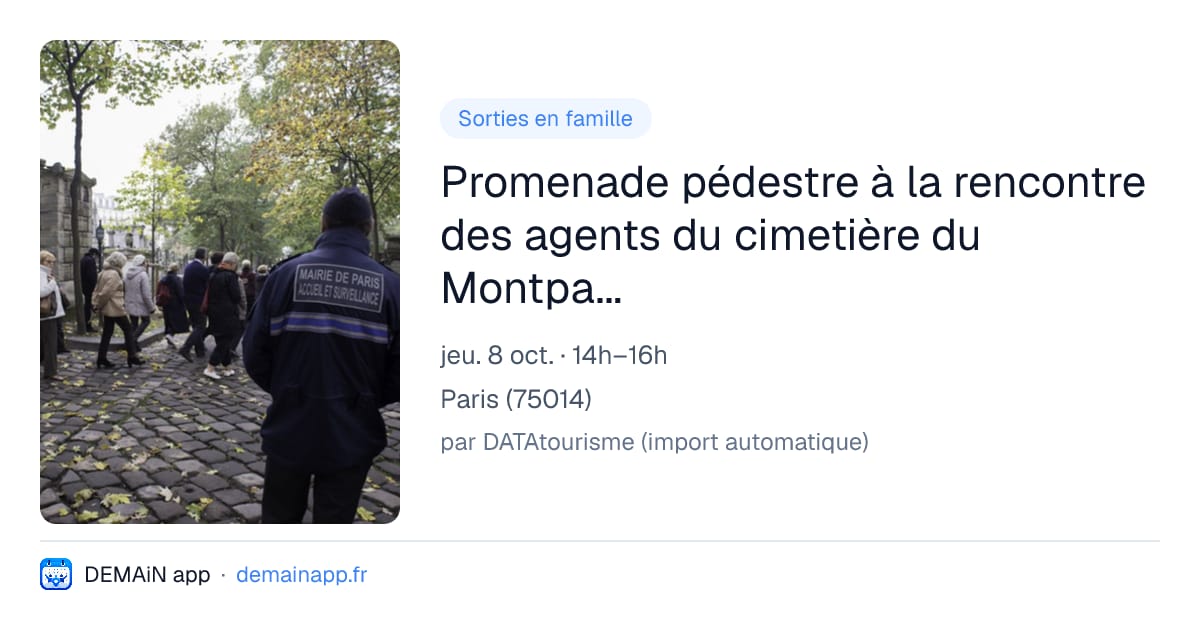 Promenade pédestre à la rencontre des agents du cimetière du Montparnasse — Paris