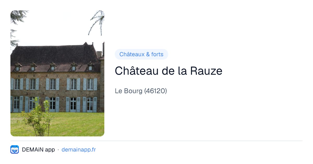 Château de la Rauze — Le Bourg