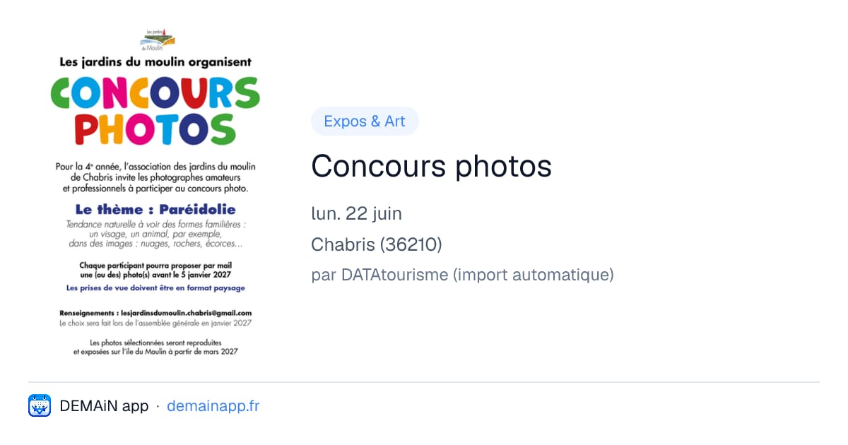 Concours photos — Chabris
