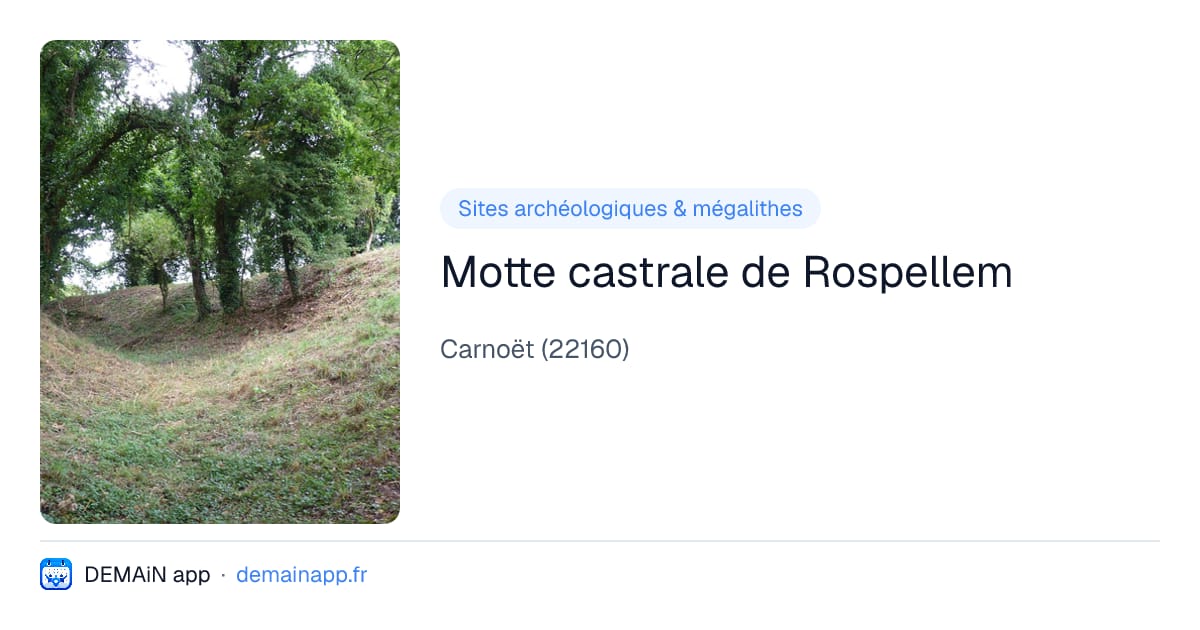 Motte castrale de Rospellem — Carnoët