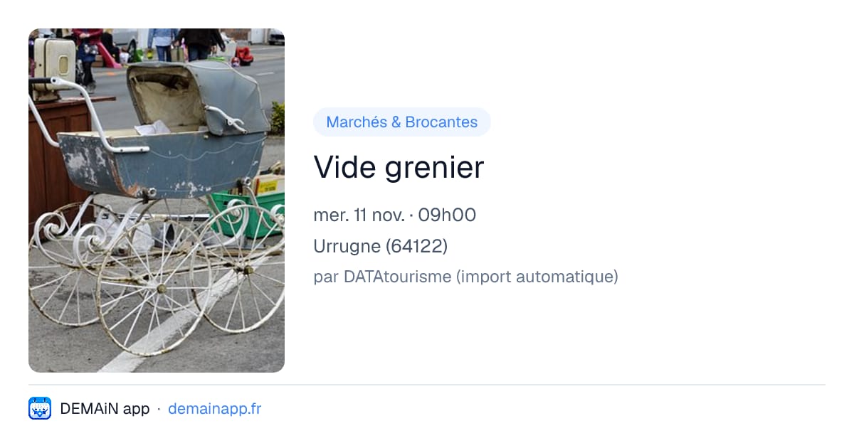 Vide grenier — Urrugne