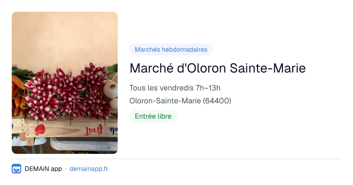 Marché d'Oloron Sainte-Marie — Oloron-Sainte-Marie