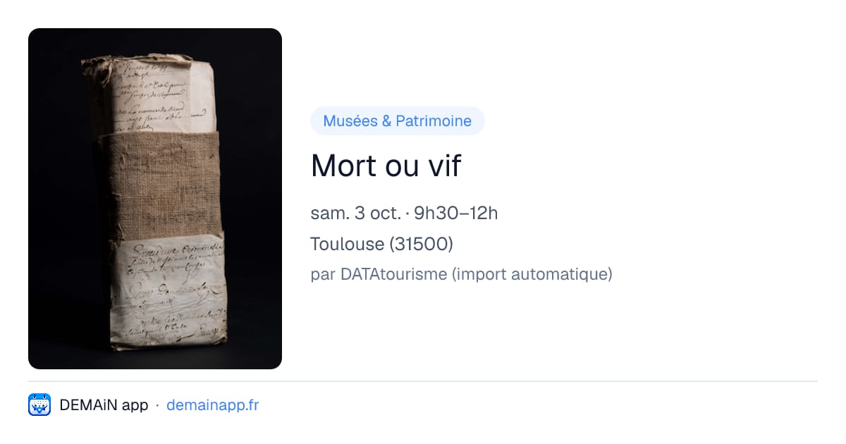 Mort ou vif — Toulouse