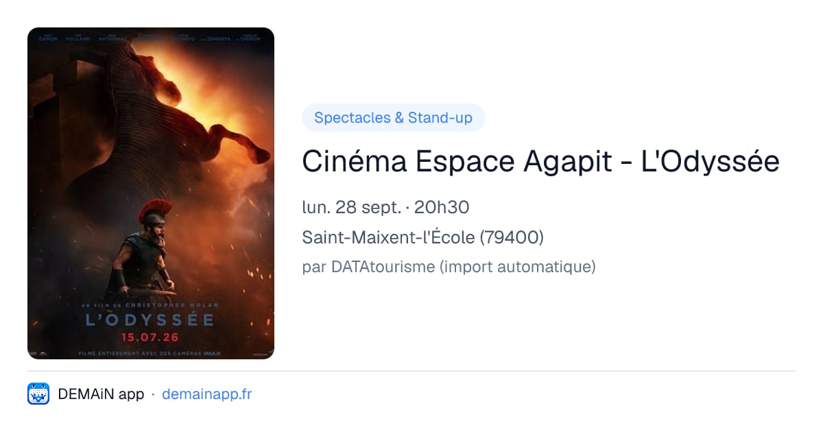 Cinéma Espace Agapit - L'Odyssée — Saint-Maixent-l'École