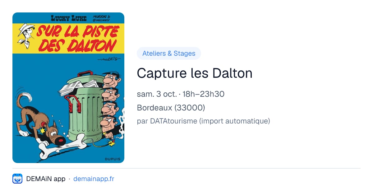 Capture les Dalton — Bordeaux