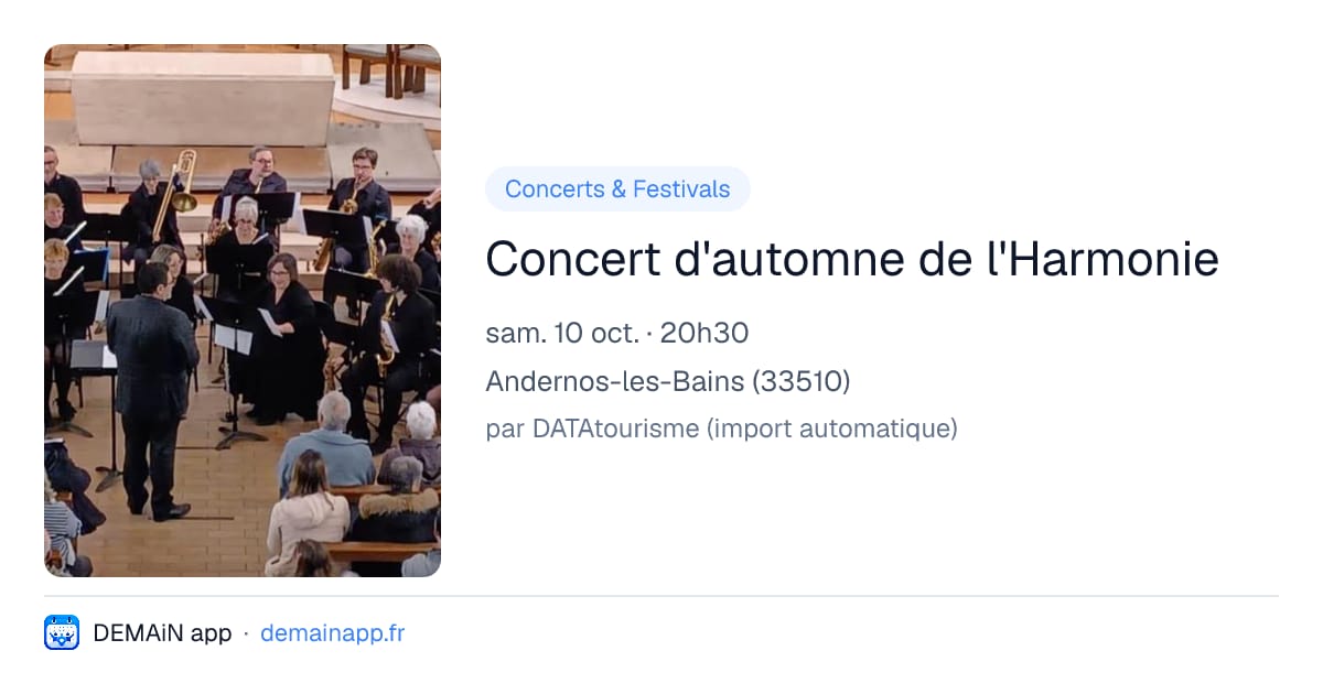 Concert d'automne de l'Harmonie — Andernos-les-Bains