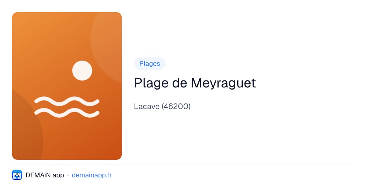Plage de Meyraguet — Lacave