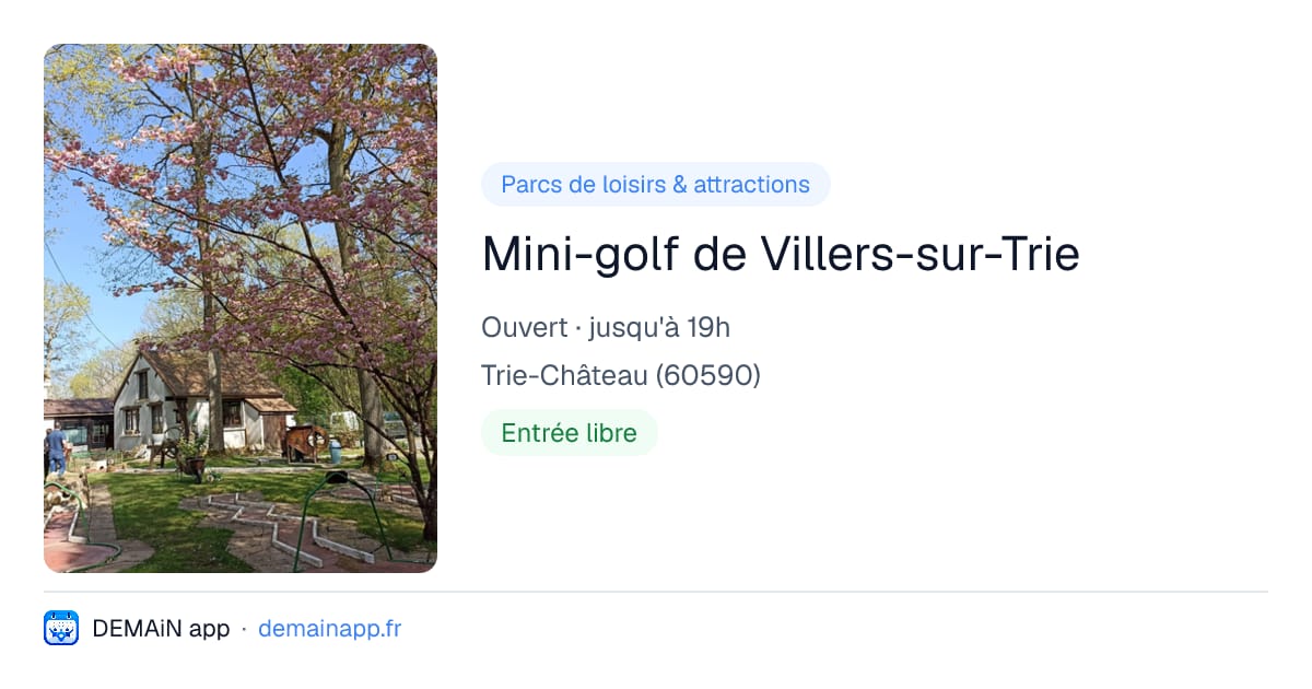 Mini-golf de Villers-sur-Trie — Trie-Château