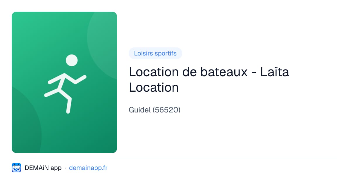 Location de bateaux - Laïta Location — Guidel