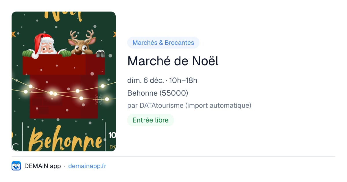 Marché de Noël — Behonne