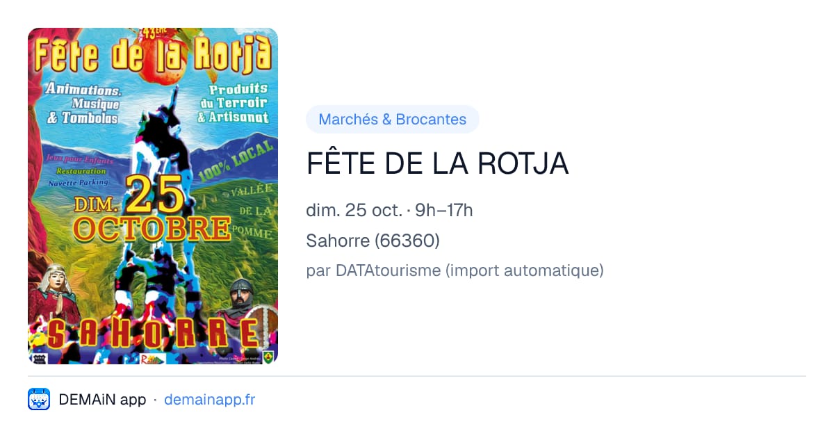FÊTE DE LA ROTJA — Sahorre