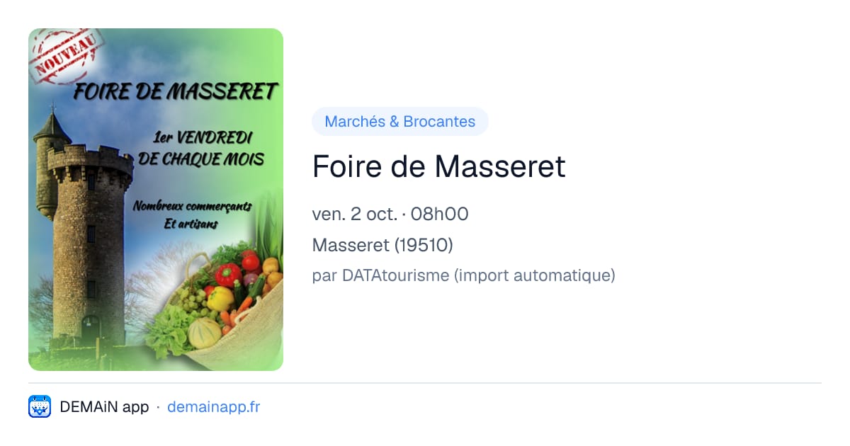 Foire de Masseret — Masseret
