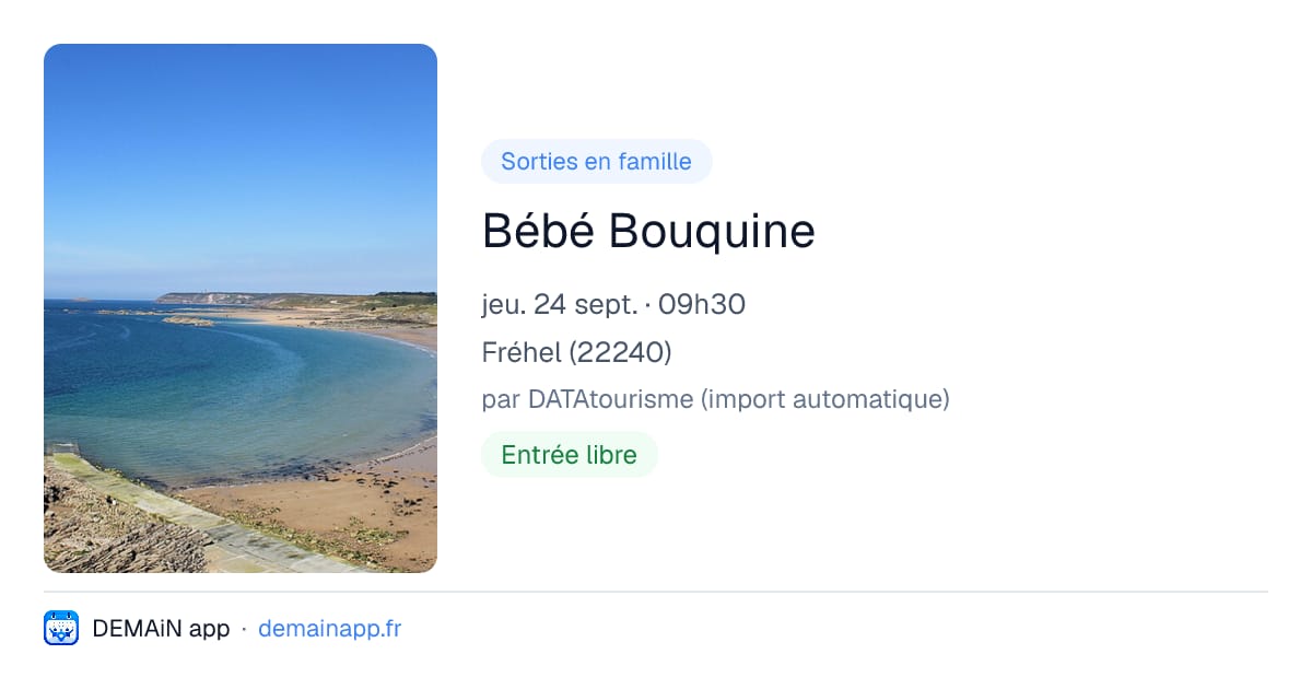 Bébé Bouquine — Fréhel
