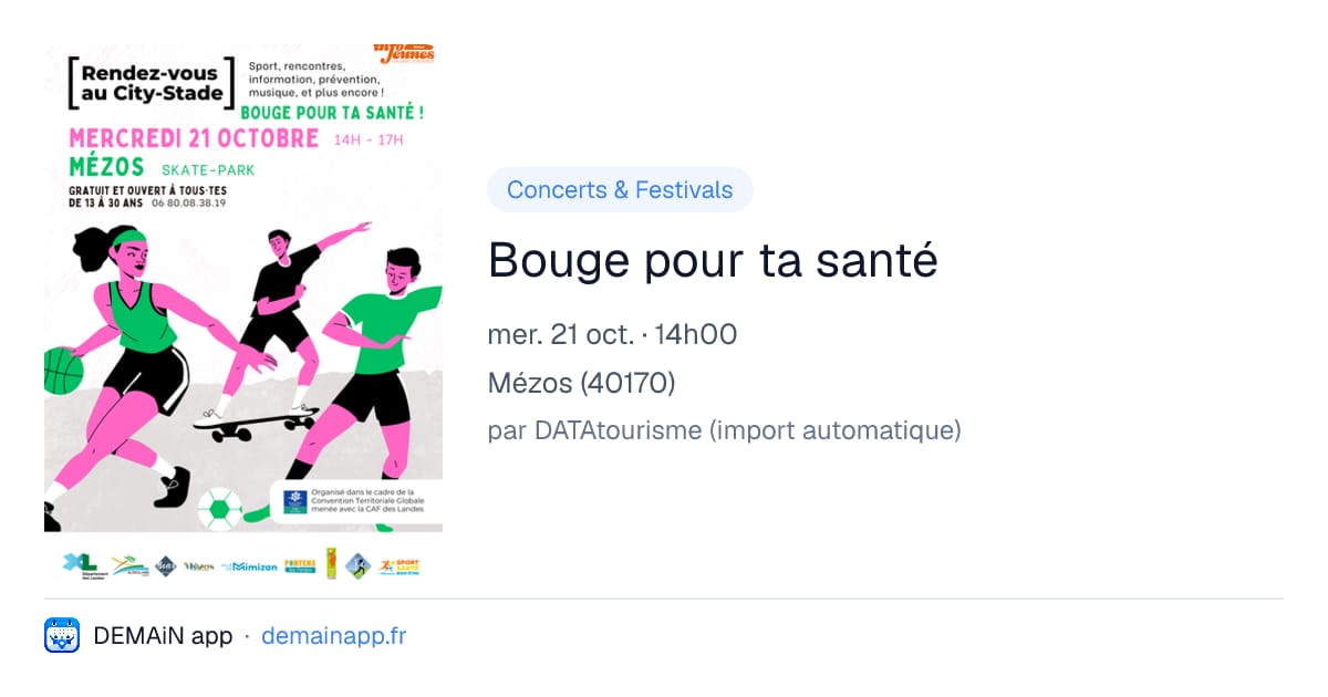 Bouge pour ta santé — Mézos