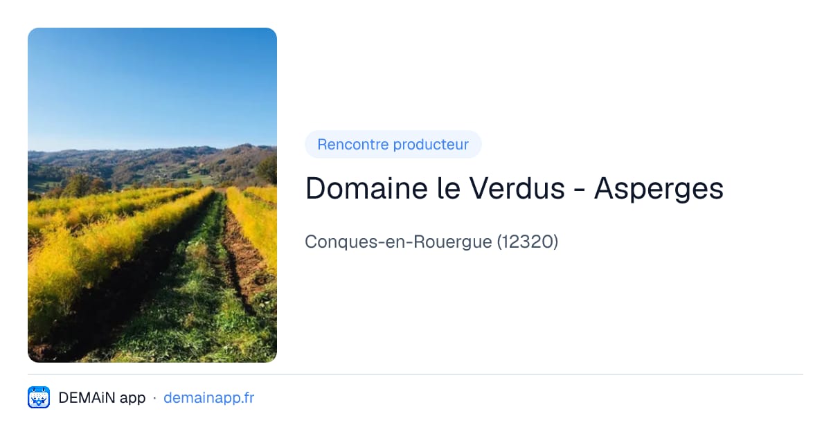 Domaine le Verdus - Asperges — Conques-en-Rouergue