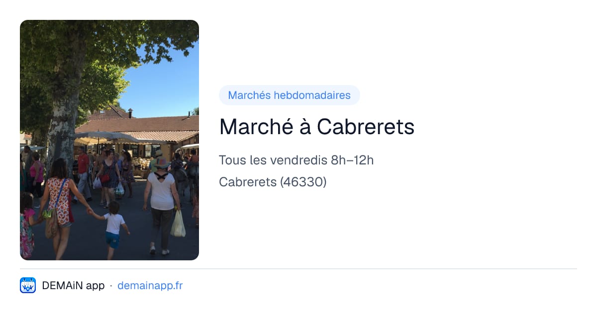 Marché à Cabrerets — Cabrerets