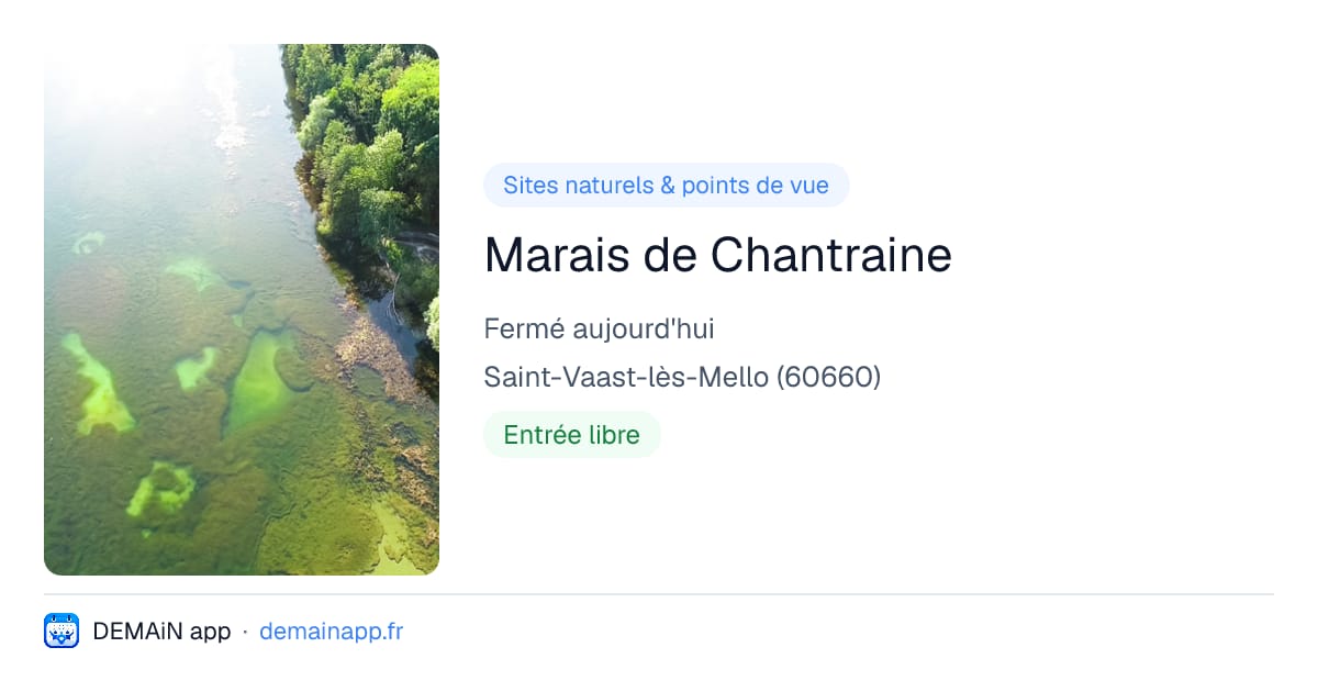 Marais de Chantraine — Saint-Vaast-lès-Mello