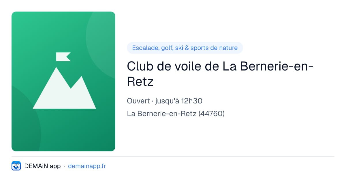 Club de voile de La Bernerie-en-Retz — La Bernerie-en-Retz