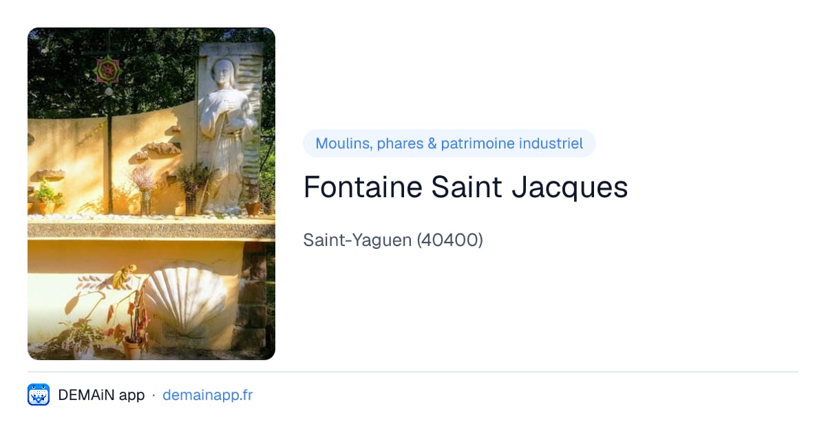 Fontaine Saint Jacques — Saint-Yaguen