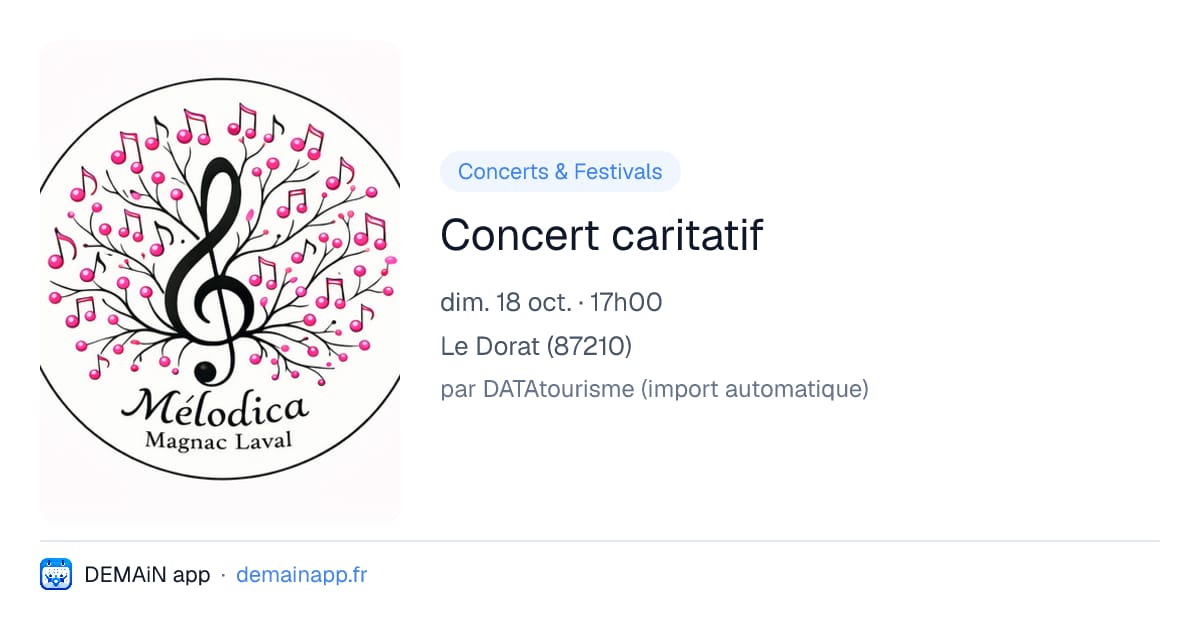 Concert caritatif — Le Dorat