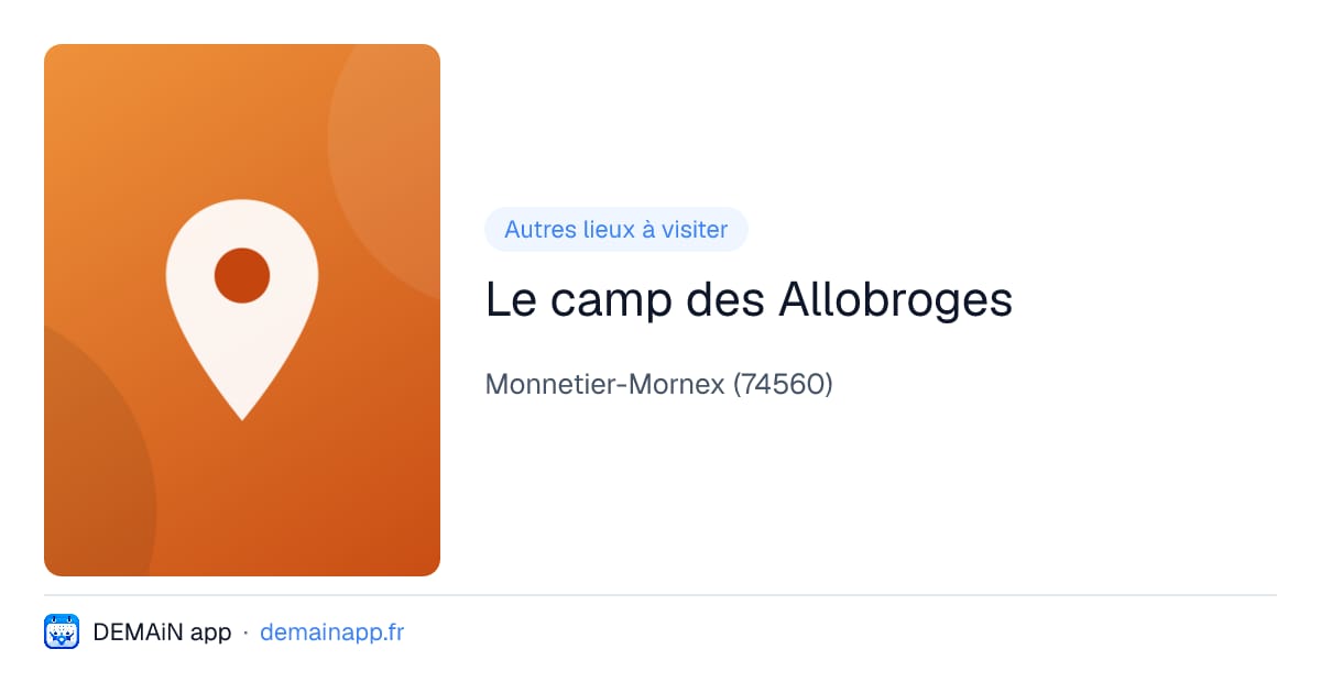 Le camp des Allobroges — Monnetier-Mornex