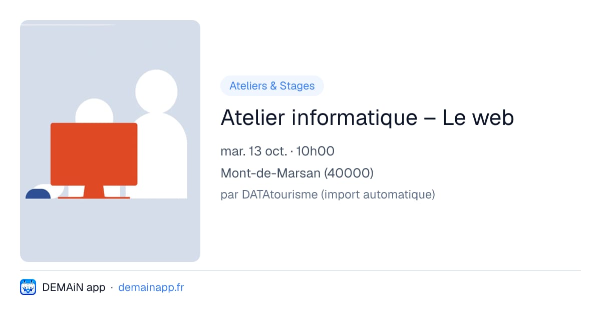 Atelier informatique – Le web — Mont-de-Marsan
