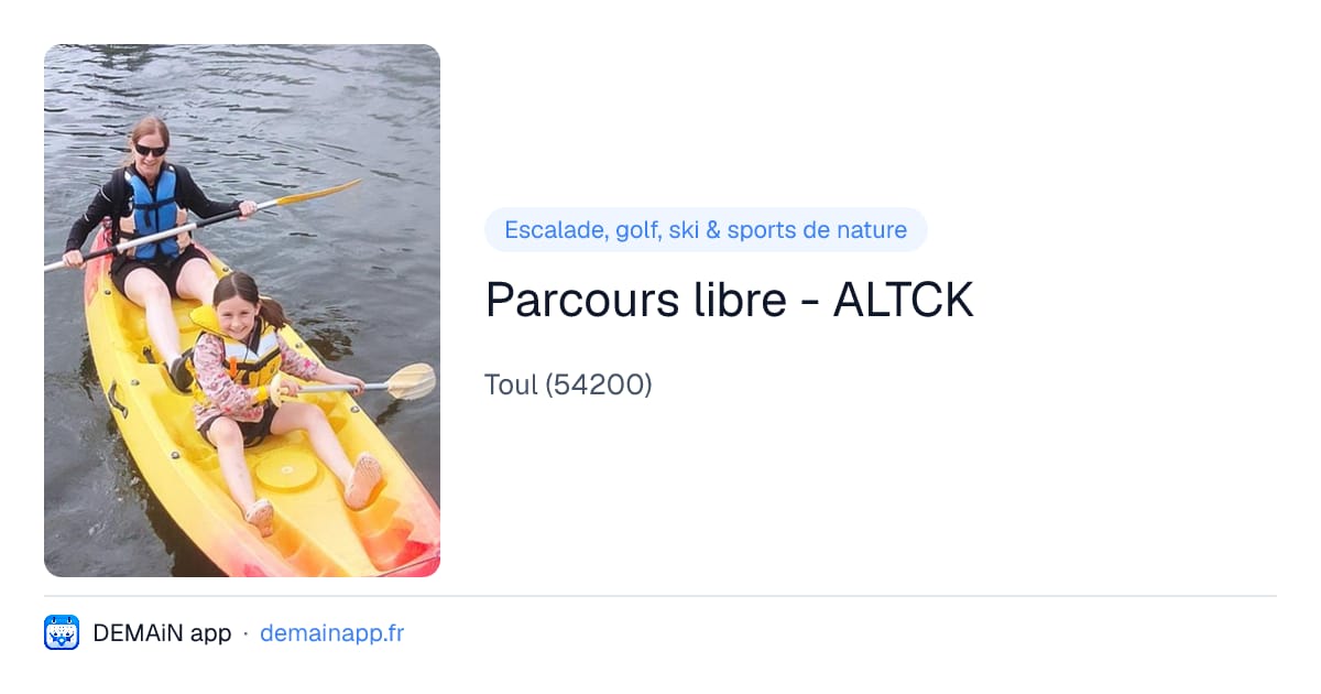 Parcours libre - ALTCK — Toul
