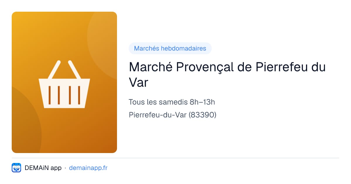 Marché Provençal de Pierrefeu du Var — Pierrefeu-du-Var