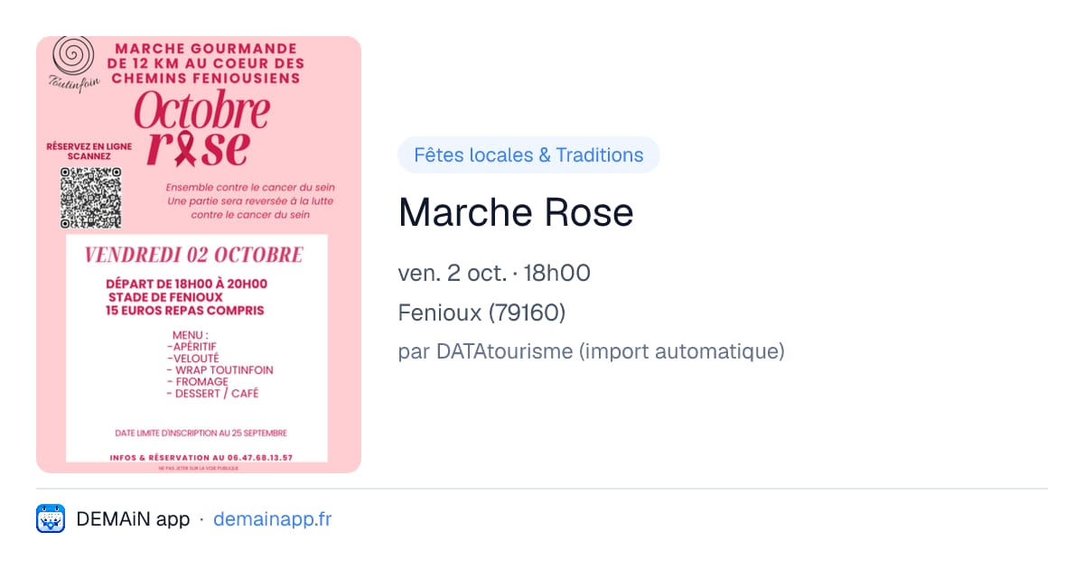 Marche Rose — Fenioux
