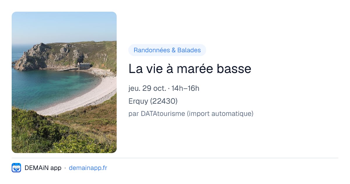 La vie à marée basse — Erquy