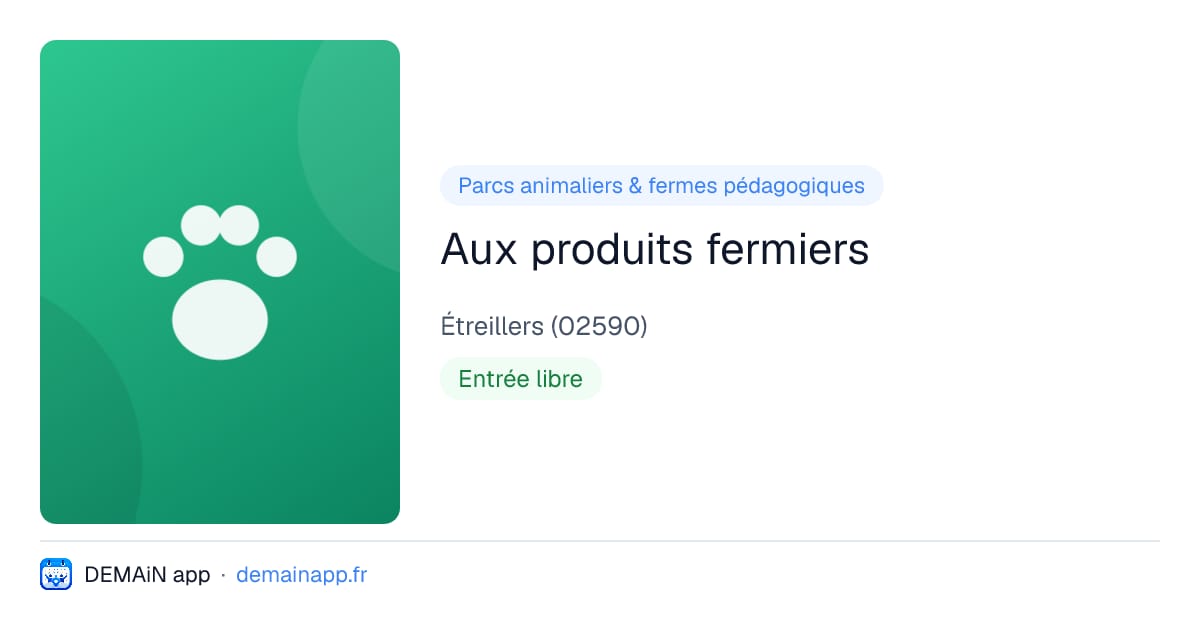 Aux produits fermiers — Étreillers