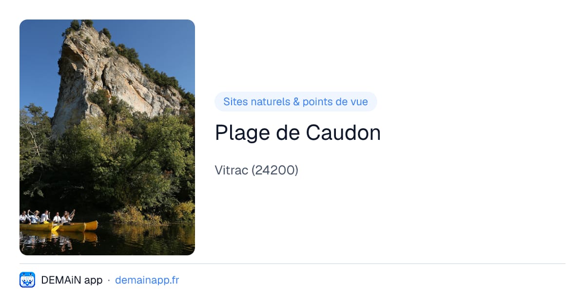 Plage de Caudon — Vitrac