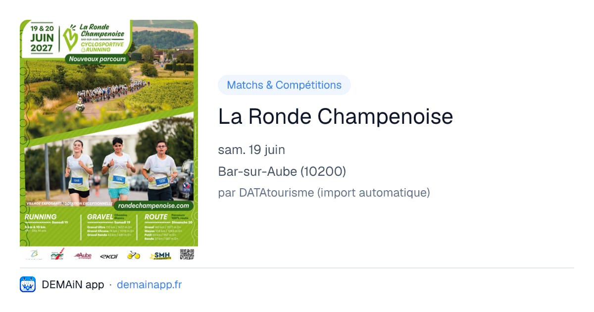 La Ronde Champenoise — Bar-sur-Aube