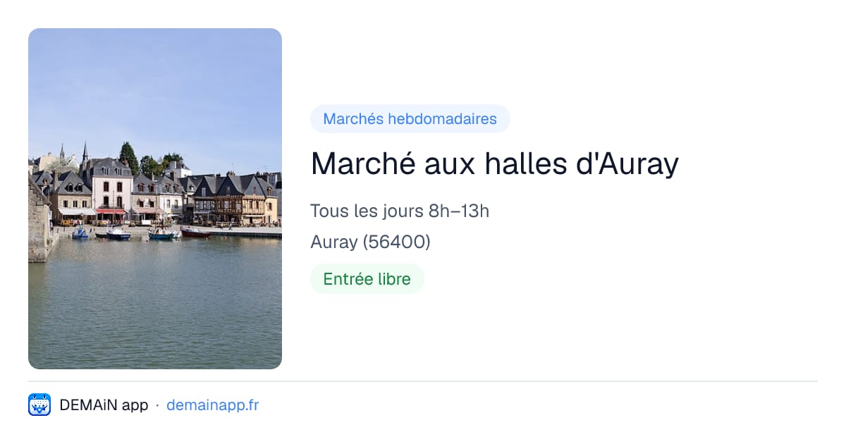 Marché aux halles d'Auray — Auray