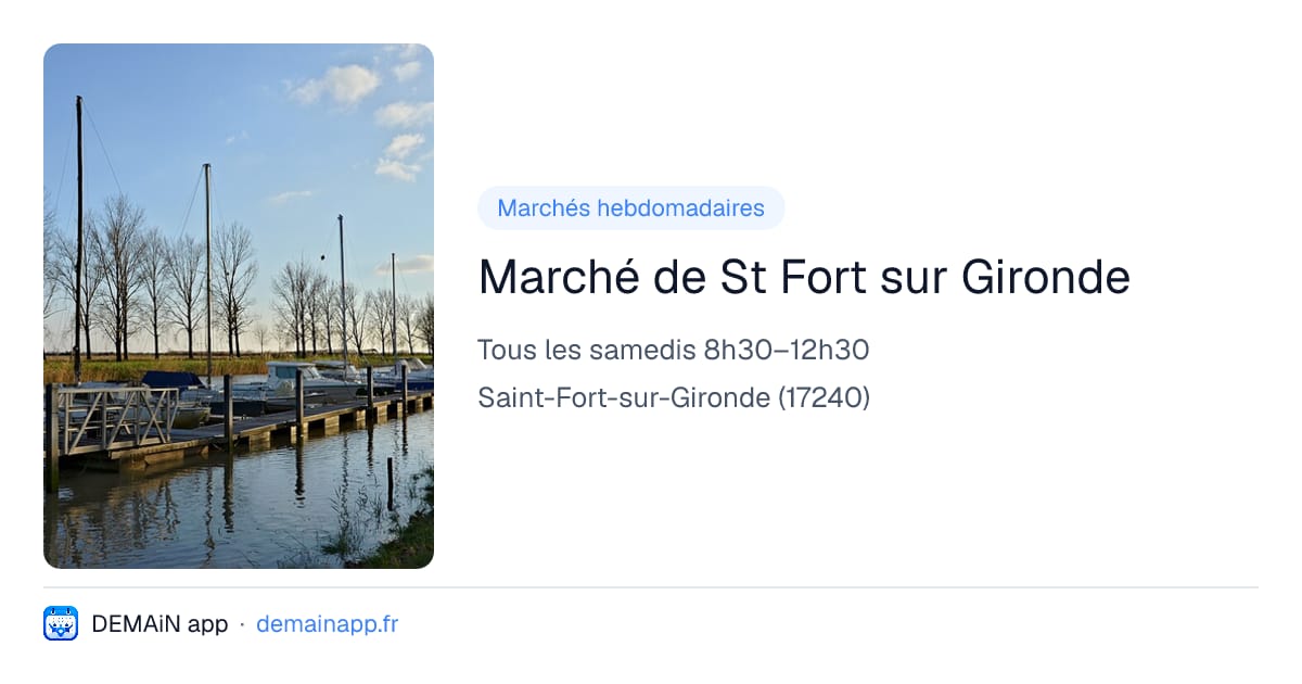 Marché de St Fort sur Gironde — Saint-Fort-sur-Gironde
