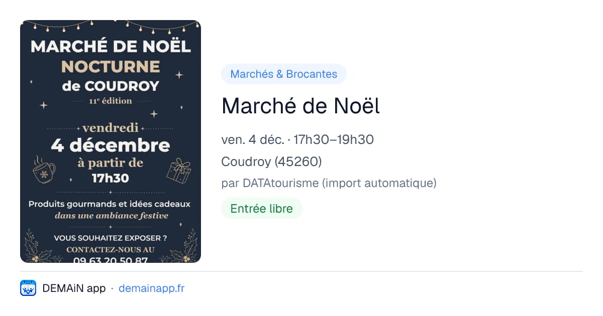 Marché de Noël — Coudroy