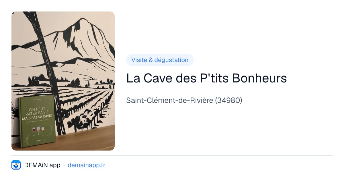 La Cave des P'tits Bonheurs — Saint-Clément-de-Rivière