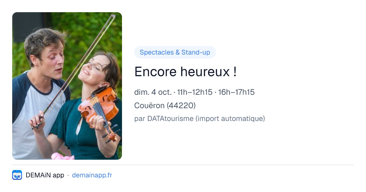 Encore heureux ! — Couëron