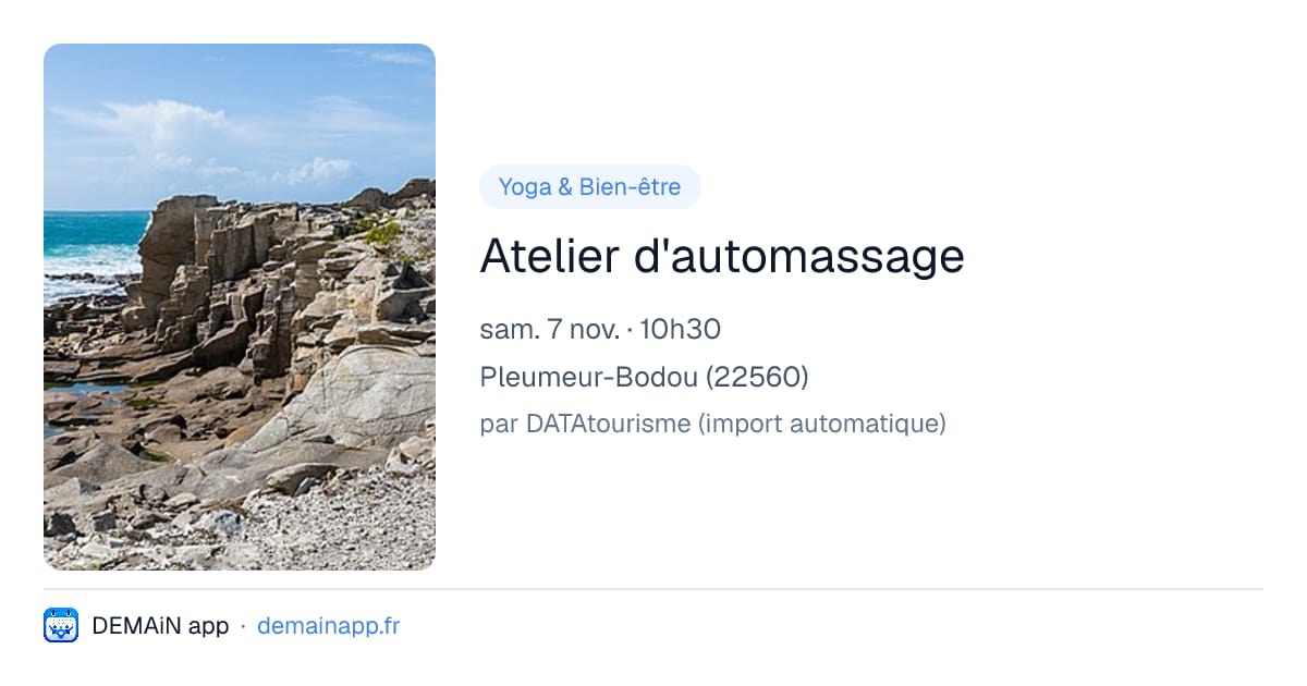 Atelier d'automassage — Pleumeur-Bodou