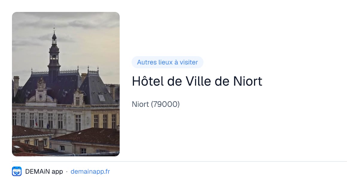 Hôtel de Ville de Niort — Niort